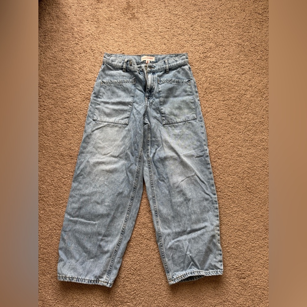 Lucky Brand High Rise Wide Leg Crop